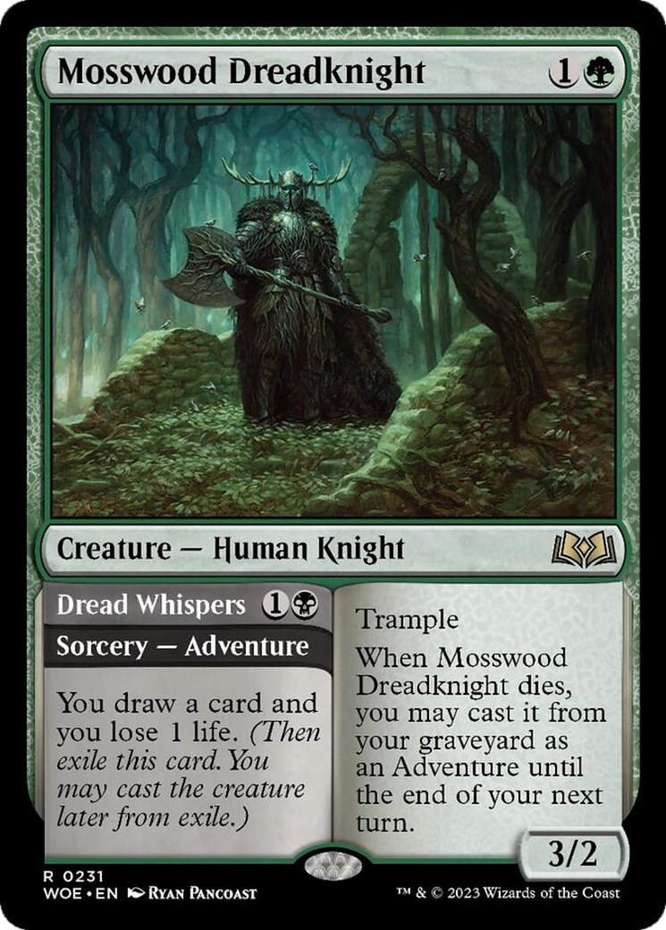 Mosswood Dreadknight // Dread Whispers [Wilds of Eldraine] | Odin's Place