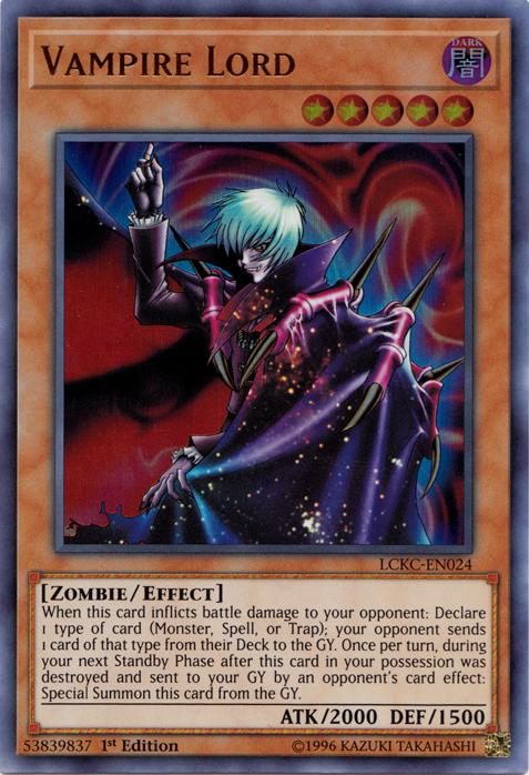 Vampire Lord [LCKC-EN024] Ultra Rare | Odin's Place