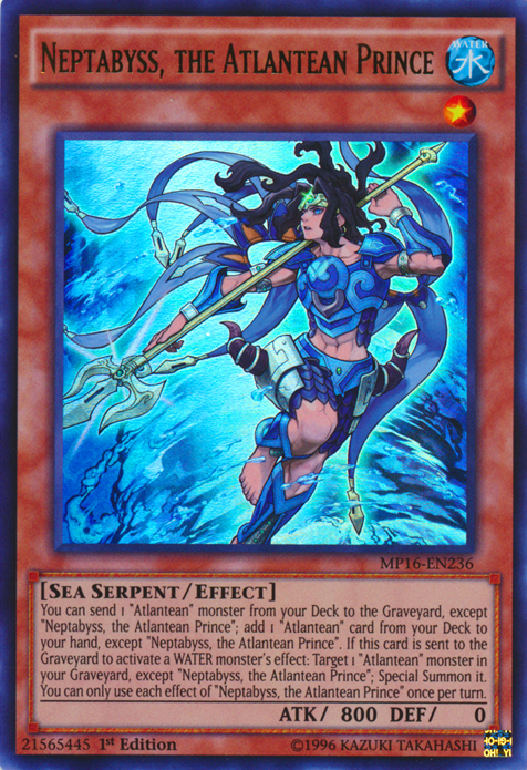 Neptabyss, the Atlantean Prince [MP16-EN236] Ultra Rare | Odin's Place