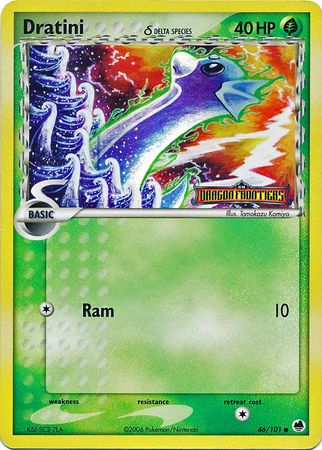 Dratini (46/101) (Delta Species) (Stamped) [EX: Dragon Frontiers] | Odin's Place