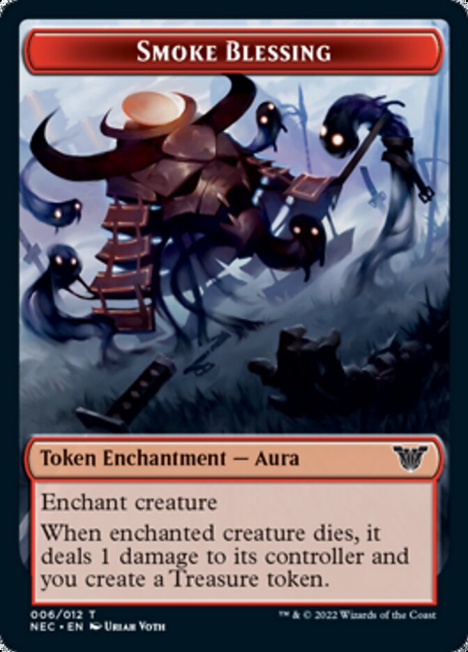 Smoke Blessing // Spirit (009) Double-Sided Token [Kamigawa: Neon Dynasty Commander Tokens] | Odin's Place