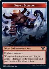 Smoke Blessing // Goblin Double-Sided Token [Kamigawa: Neon Dynasty Commander Tokens] | Odin's Place