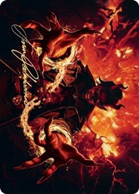 Tibalt's Trickery Art Card (Gold-Stamped Signature) [Kaldheim Art Series] | Odin's Place