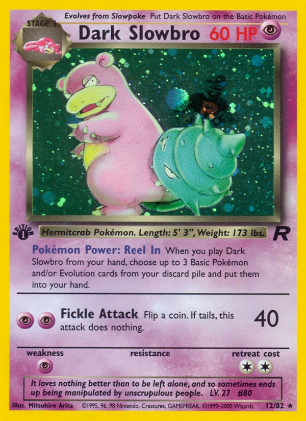 Dark Slowbro (12/82) [Team Rocket 1st Edition] | Odin's Place