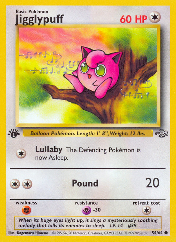 Jigglypuff (54/64) [Jungle 1st Edition] | Odin's Place