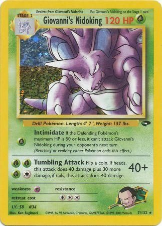Giovanni's Nidoking (7/132) [Gym Challenge Unlimited] | Odin's Place