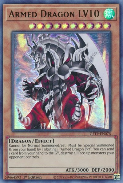 Armed Dragon LV10 [GFTP-EN075] Ultra Rare | Odin's Place