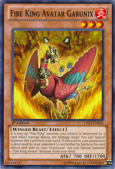 Fire King Avatar Garunix [LTGY-EN034] Common | Odin's Place