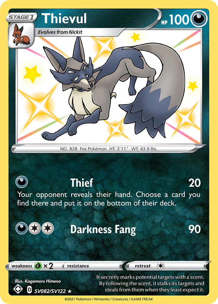 Thievul (SV082/SV122) [Sword & Shield: Shining Fates] | Odin's Place