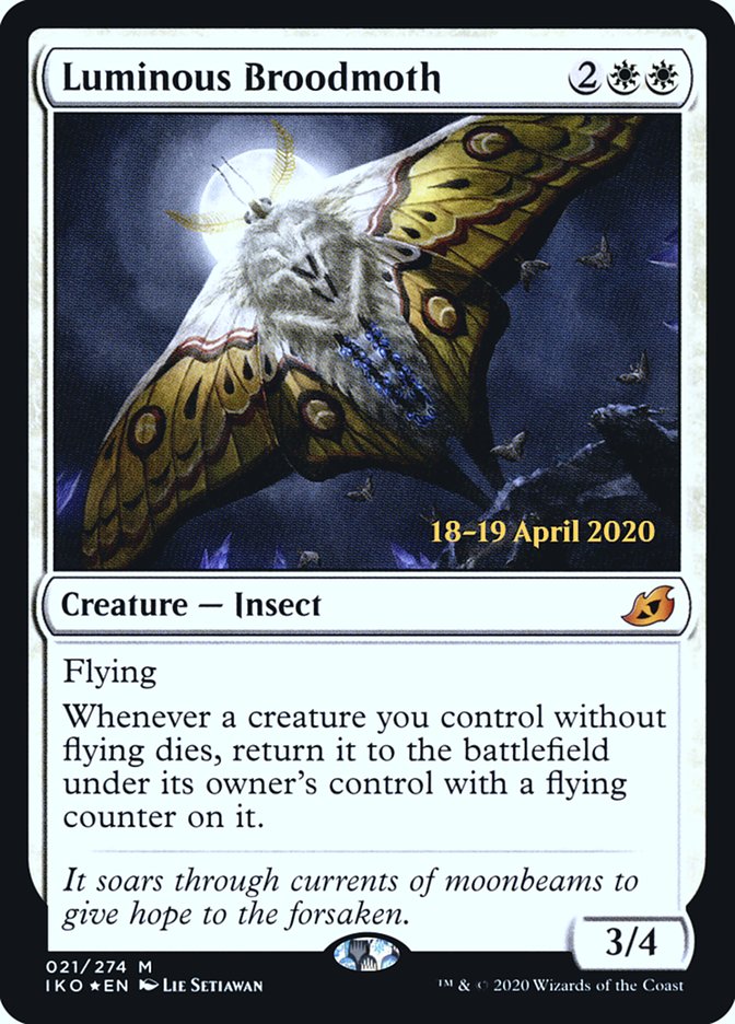 Luminous Broodmoth [Ikoria: Lair of Behemoths Prerelease Promos] | Odin's Place