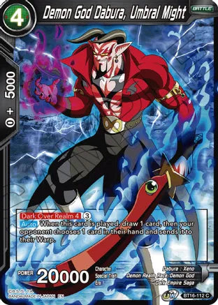Demon God Dabura, Umbral Might (BT16-112) [Realm of the Gods] | Odin's Place