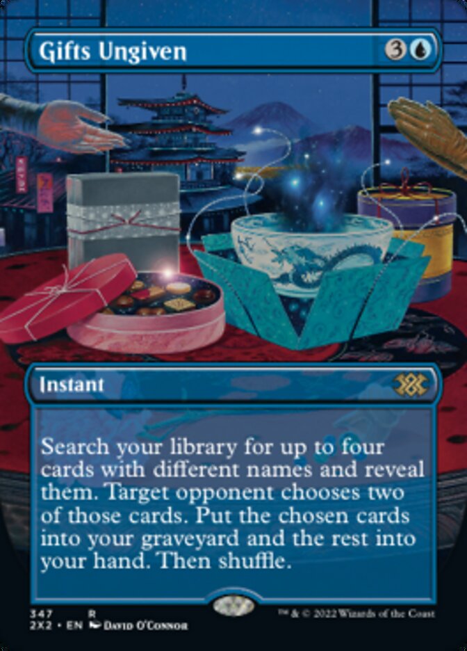 Gifts Ungiven (Borderless Alternate Art) [Double Masters 2022] | Odin's Place