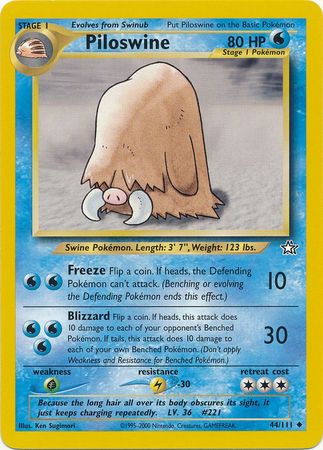 Piloswine (44/111) [Neo Genesis Unlimited] | Odin's Place