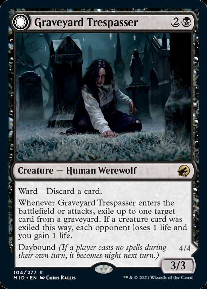 Graveyard Trespasser // Graveyard Glutton [Innistrad: Midnight Hunt] | Odin's Place