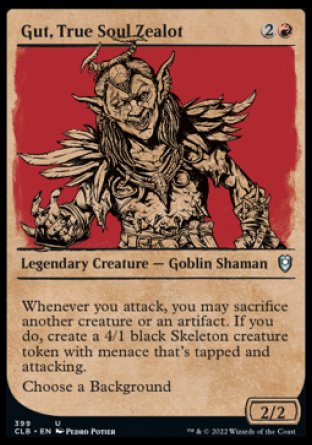 Gut, True Soul Zealot (Showcase) [Commander Legends: Battle for Baldur's Gate] | Odin's Place