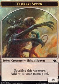 Eldrazi Spawn (002) // Eldrazi Double-Sided Token [Planechase Anthology Tokens] | Odin's Place