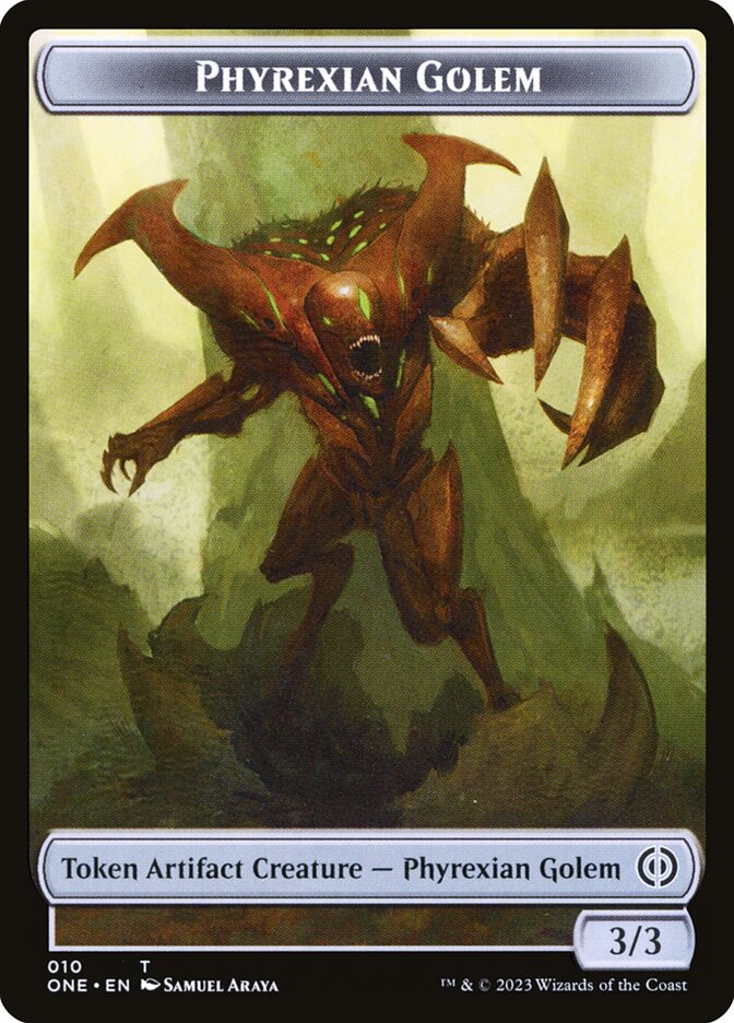 Phyrexian Goblin // Phyrexian Golem Double-Sided Token [Phyrexia: All Will Be One Tokens] | Odin's Place
