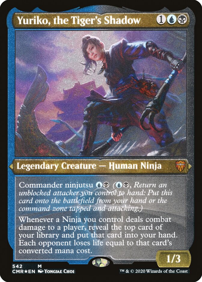 Yuriko, the Tiger's Shadow (Etched) [Commander Legends] | Odin's Place