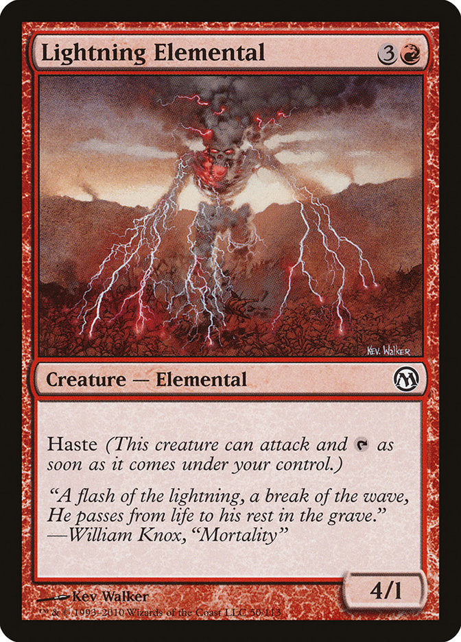 Lightning Elemental (50) [Duels of the Planeswalkers] | Odin's Place