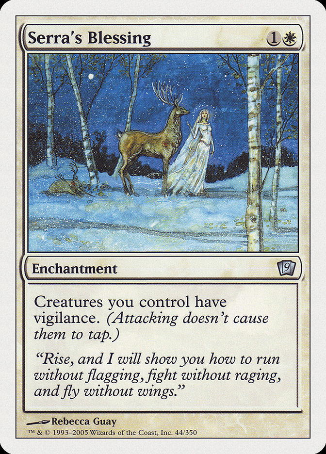 Serra's Blessing (44) [Ninth Edition] | Odin's Place