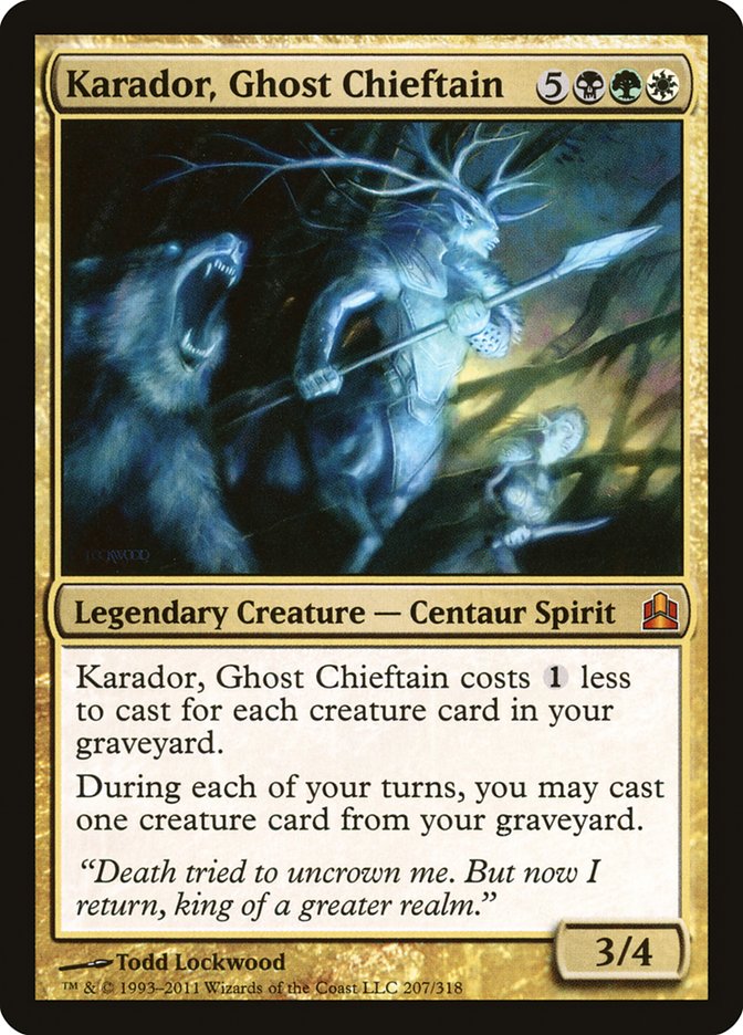 Karador, Ghost Chieftain (207) [Commander 2011] | Odin's Place