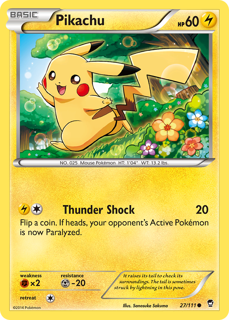Pikachu (27/111) [XY: Furious Fists] | Odin's Place