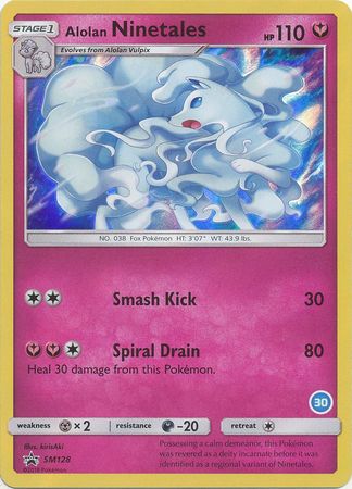 Alolan Ninetales (SM128) (Deck Exclusive #30) [Sun & Moon: Trainer Kit - Alolan Ninetales] | Odin's Place