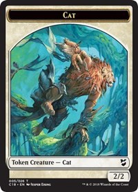 Cat // Soldier Double-Sided Token [Commander 2018 Tokens] | Odin's Place