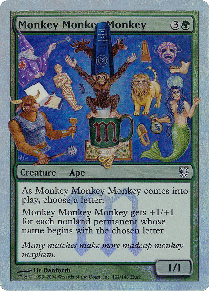 Monkey Monkey Monkey (Alternate Foil) [Unhinged] | Odin's Place