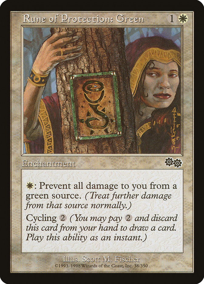 Rune of Protection: Green (38) [Urza's Saga] | Odin's Place
