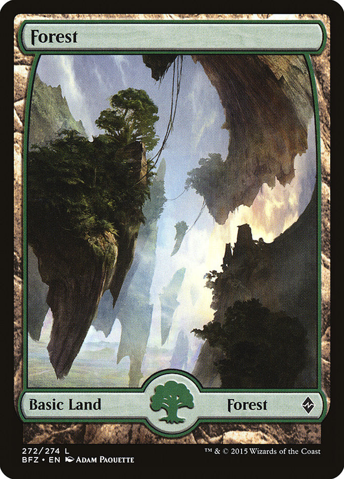 Forest (272) (Full Art) [Battle for Zendikar] | Odin's Place
