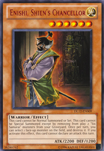 Enishi, Shien's Chancellor (Red) [DL12-EN009] Rare | Odin's Place