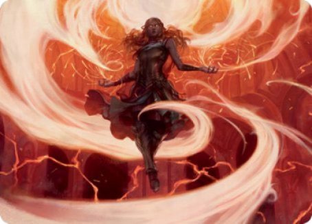 Crackle with Power Art Card [Strixhaven: School of Mages Art Series] | Odin's Place