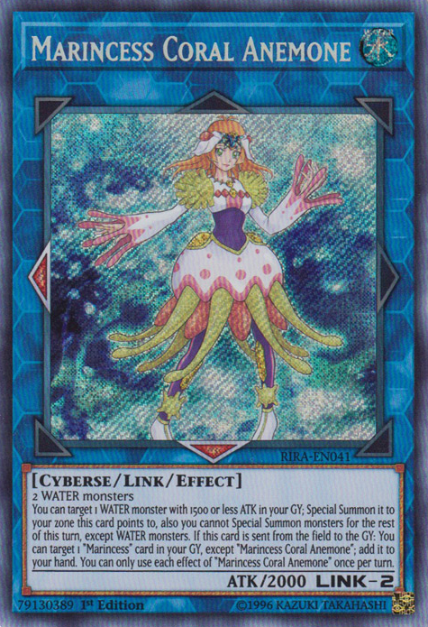 Marincess Coral Anemone [RIRA-EN041] Secret Rare | Odin's Place