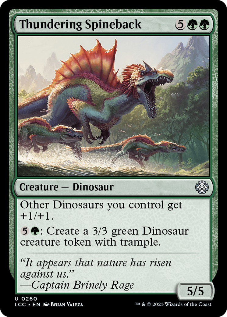 Thundering Spineback [The Lost Caverns of Ixalan Commander] | Odin's Place