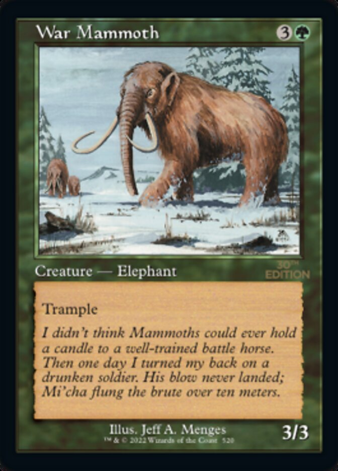 War Mammoth (Retro) [30th Anniversary Edition] | Odin's Place