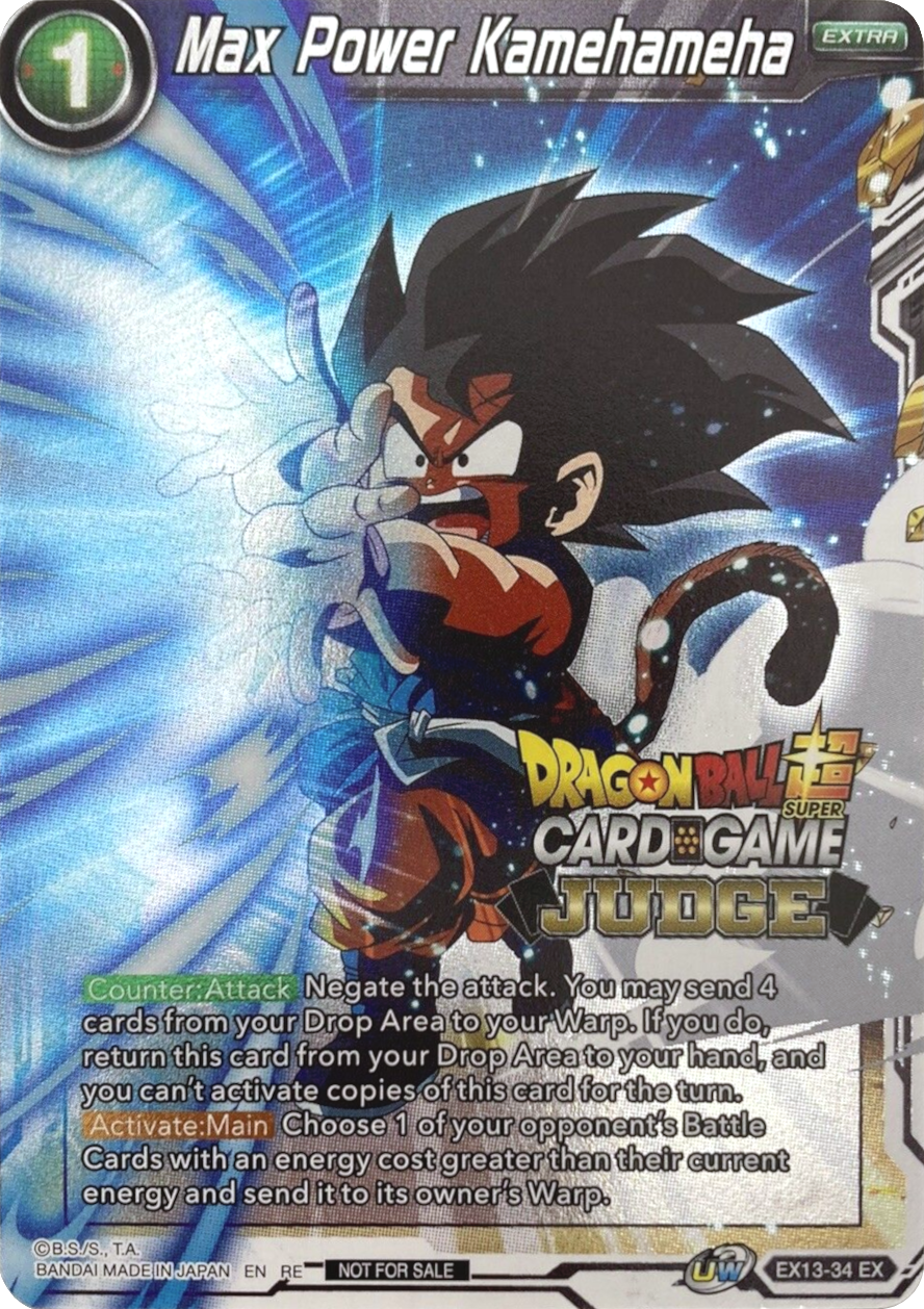 Max Power Kamehameha (Judge) (EX13-34) [Tournament Promotion Cards] | Odin's Place