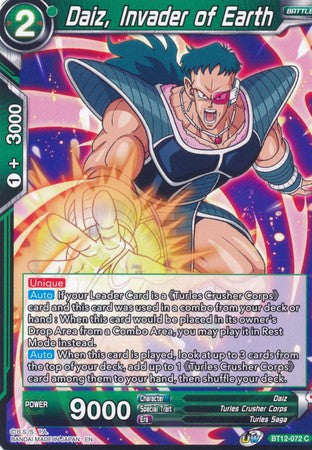 Daiz, Invader of Earth (BT12-072) [Vicious Rejuvenation] | Odin's Place