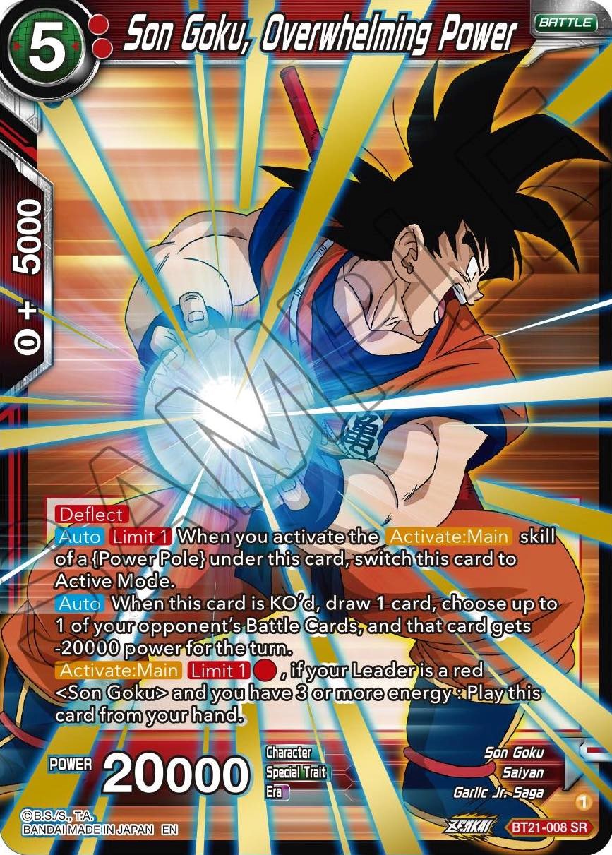 Son Goku, Overwhelming Power (BT21-008) [Wild Resurgence] | Odin's Place