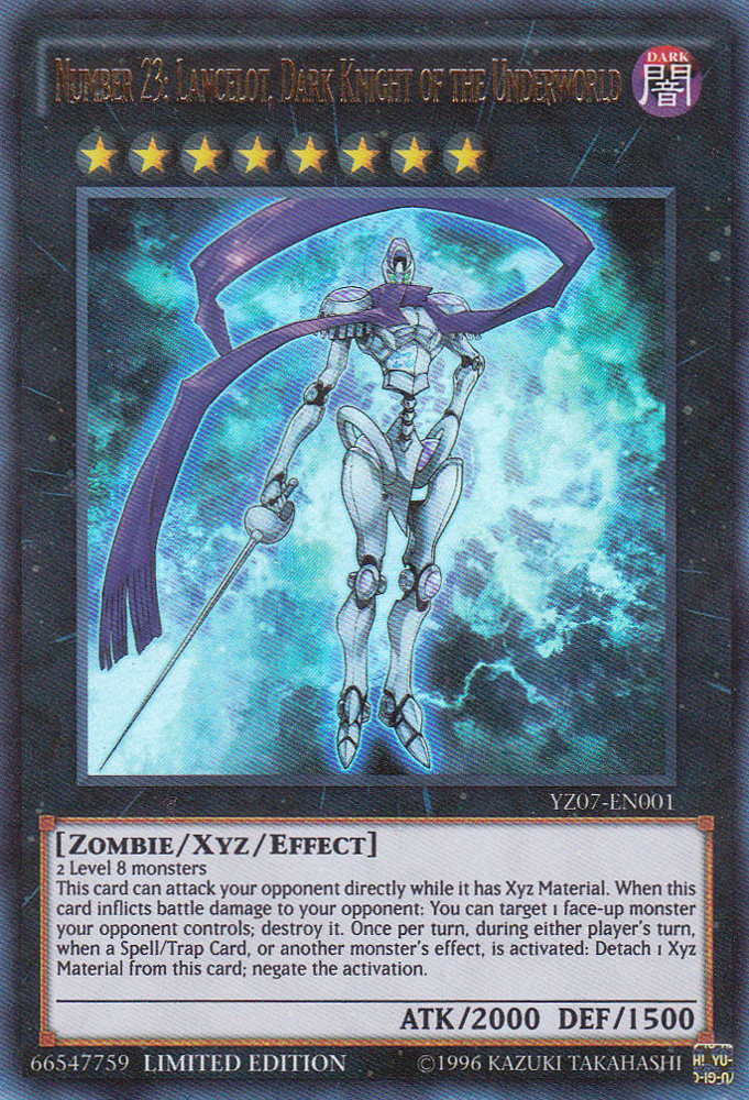 Number 23: Lancelot, Dark Knight of the Underworld [YZ07-EN001] Ultra Rare | Odin's Place