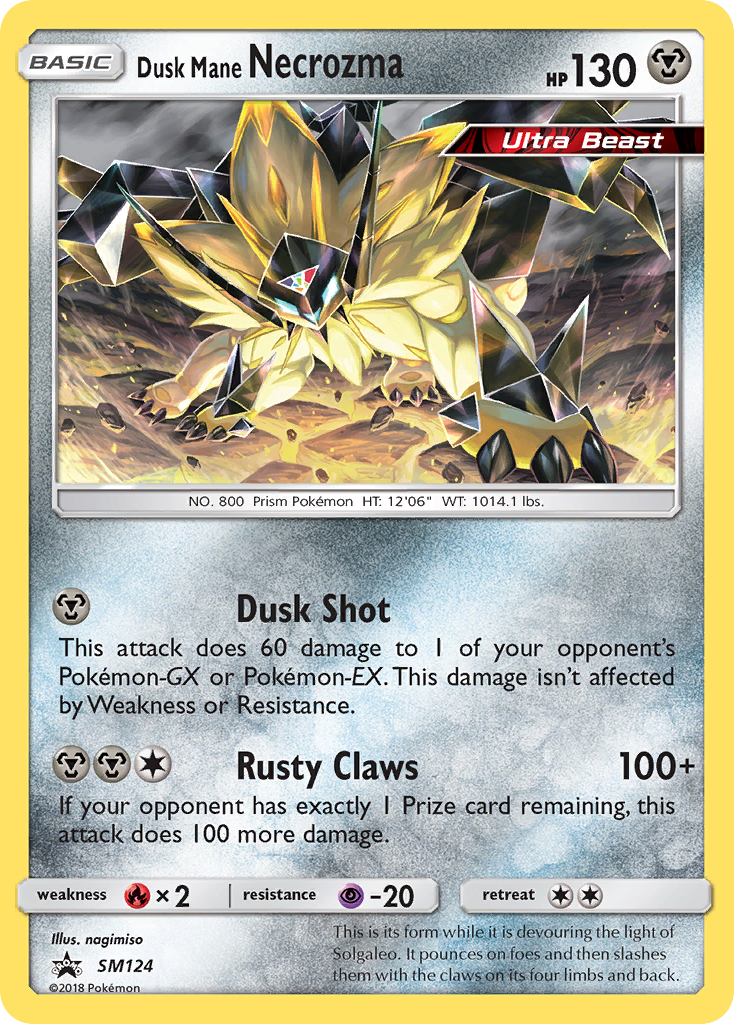 Dusk Mane Necrozma (SM124) [Sun & Moon: Black Star Promos] | Odin's Place