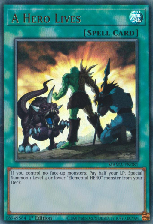 A Hero Lives [MAMA-EN081] Ultra Rare | Odin's Place