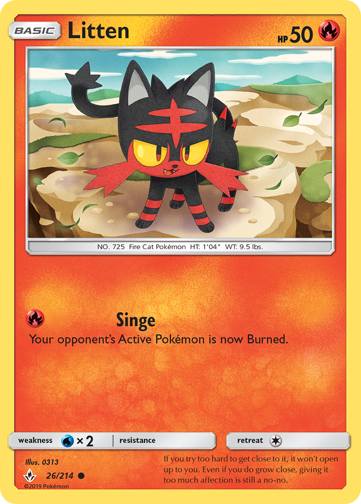 Litten (26/214) [Sun & Moon: Unbroken Bonds] | Odin's Place