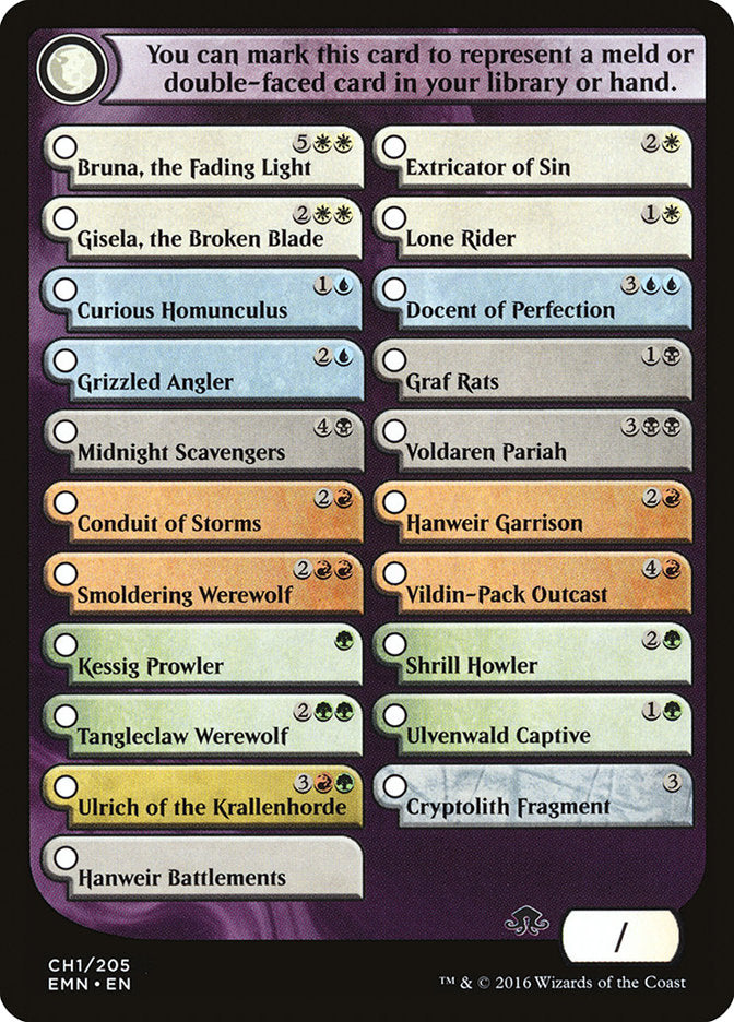 Eldritch Moon Checklist [Eldritch Moon Tokens] | Odin's Place