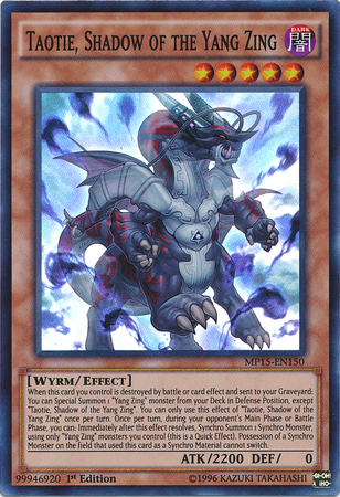 Taotie, Shadow of the Yang Zing [MP15-EN150] Super Rare | Odin's Place
