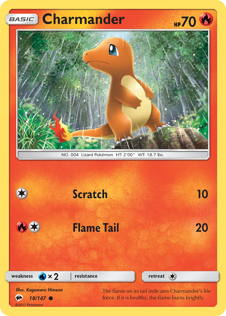 Charmander (18/147) [Sun & Moon: Burning Shadows] | Odin's Place