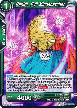 Babidi, Evil Mindsnatcher (BT11-071) [Vermilion Bloodline] | Odin's Place