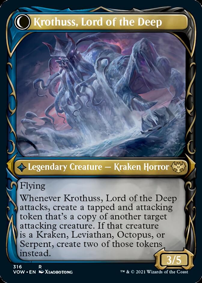 Runo Stromkirk // Krothuss, Lord of the Deep (Showcase Fang Frame) [Innistrad: Crimson Vow] | Odin's Place