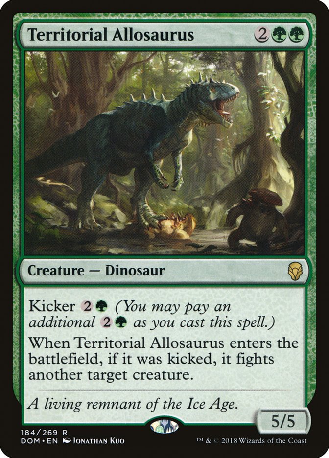 Territorial Allosaurus (184) [Dominaria] | Odin's Place