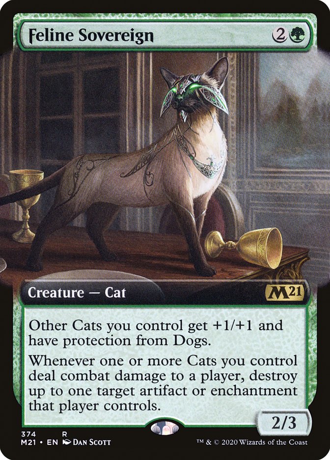 Feline Sovereign (Extended Art) [Core Set 2021] | Odin's Place